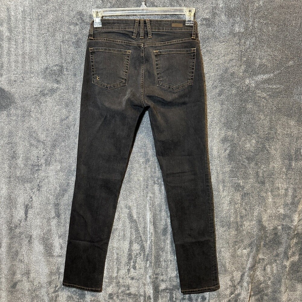 Kut from the Kloth Womens Jeans Size 2 Black Denim Catherine Boyfriend Stretch - Picture 2 of 10